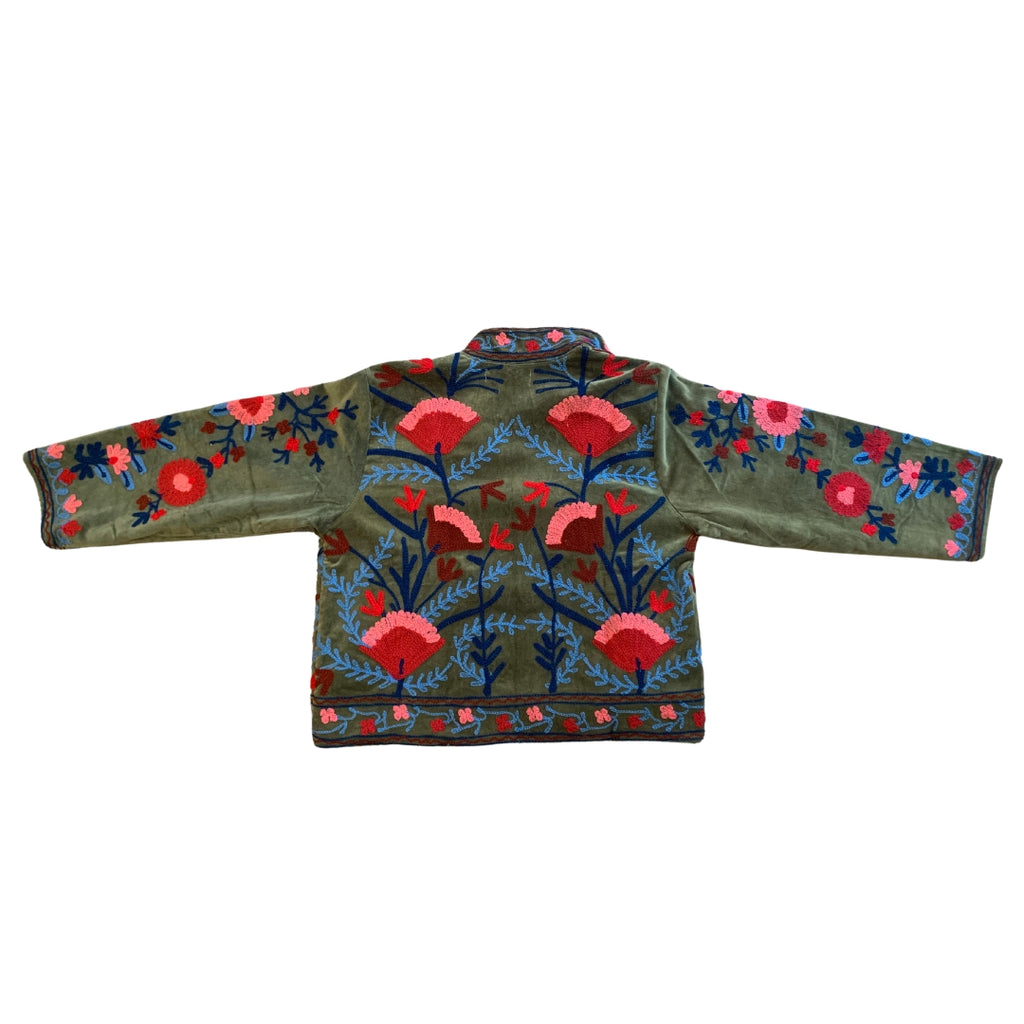 ELLEFLOWER HOUSE LINE - Velvet Blossom Jacket (MEDIUM)