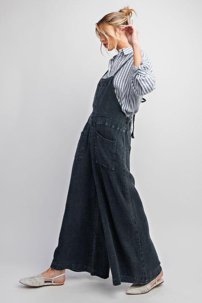 Elleflower - Cotton Overalls - FADED DENIM