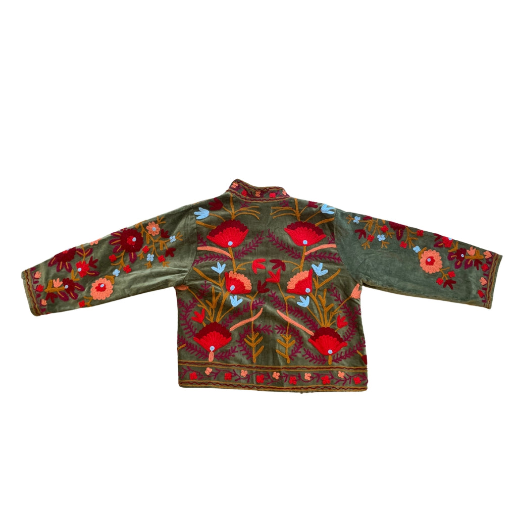 ELLEFLOWER HOUSE LINE - Velvet Blossom Jacket (LARGE)