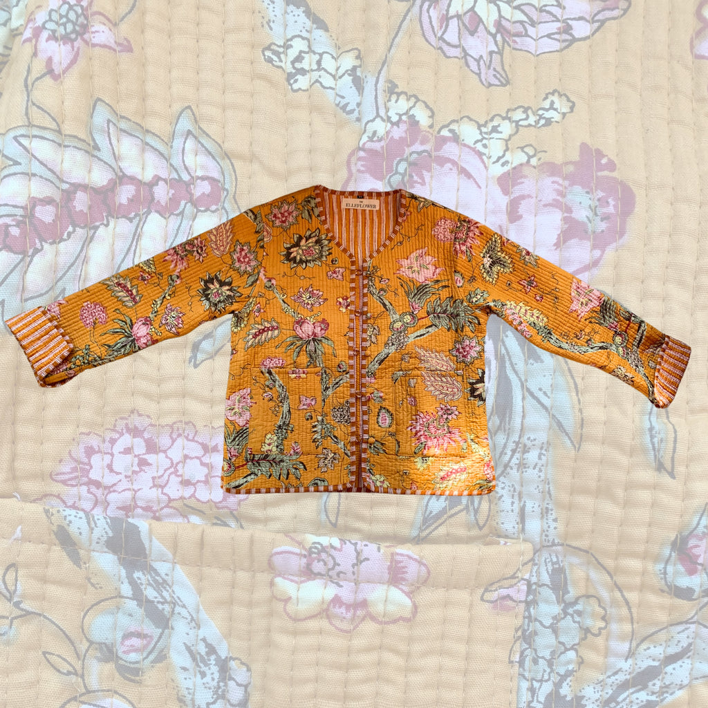 ELLEFLOWER HOUSELINE - Golden Meadow Cotton Jacket