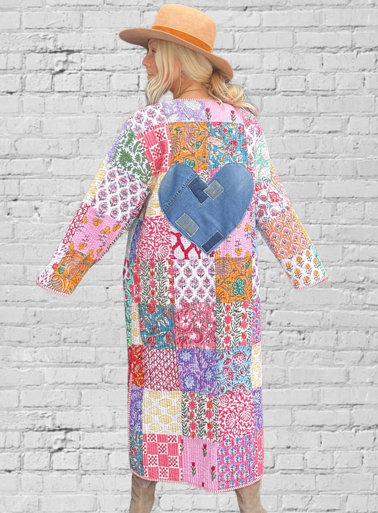 Primrose Patchwork Quilted Jacket (LARGE)