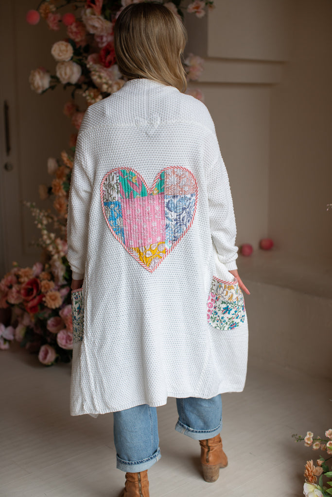From The Heart - Patchwork Dreams Knit Sweater / SNOW